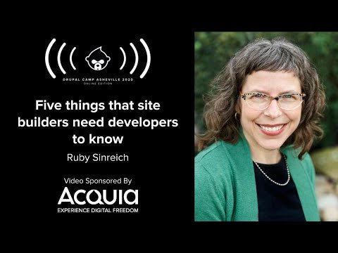 Embedded thumbnail for Five things that site builders need developers to know