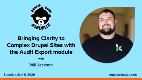 Bringing Clarity to Complex Drupal Sites with the Audit Export module with Will Jackson media card