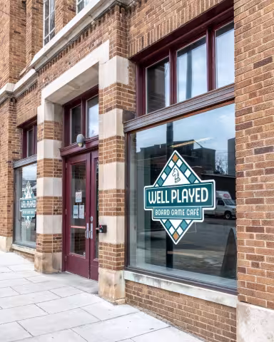 Well Played Board Game Cafe entrance